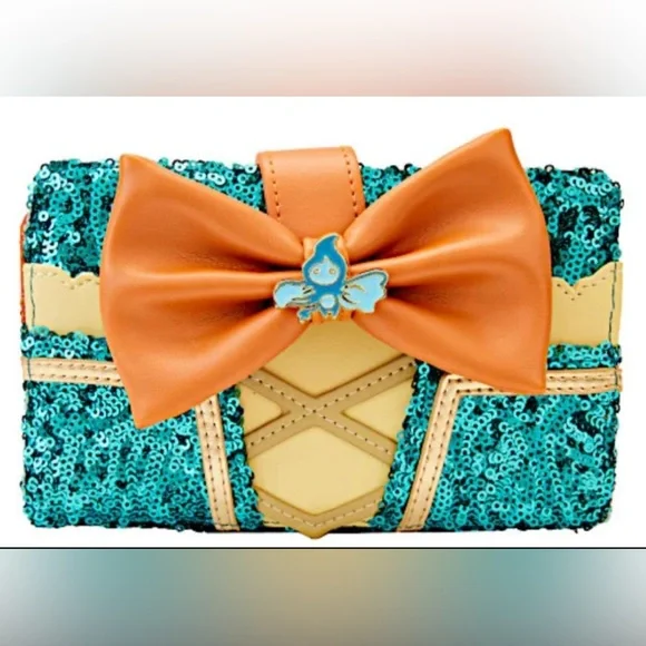 Loungefly Exclusive Princess Merida Sequin Mini Backpack and Wallet Set - Picture 9 of 11